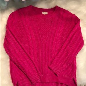 Tea cup hot pink sweater
